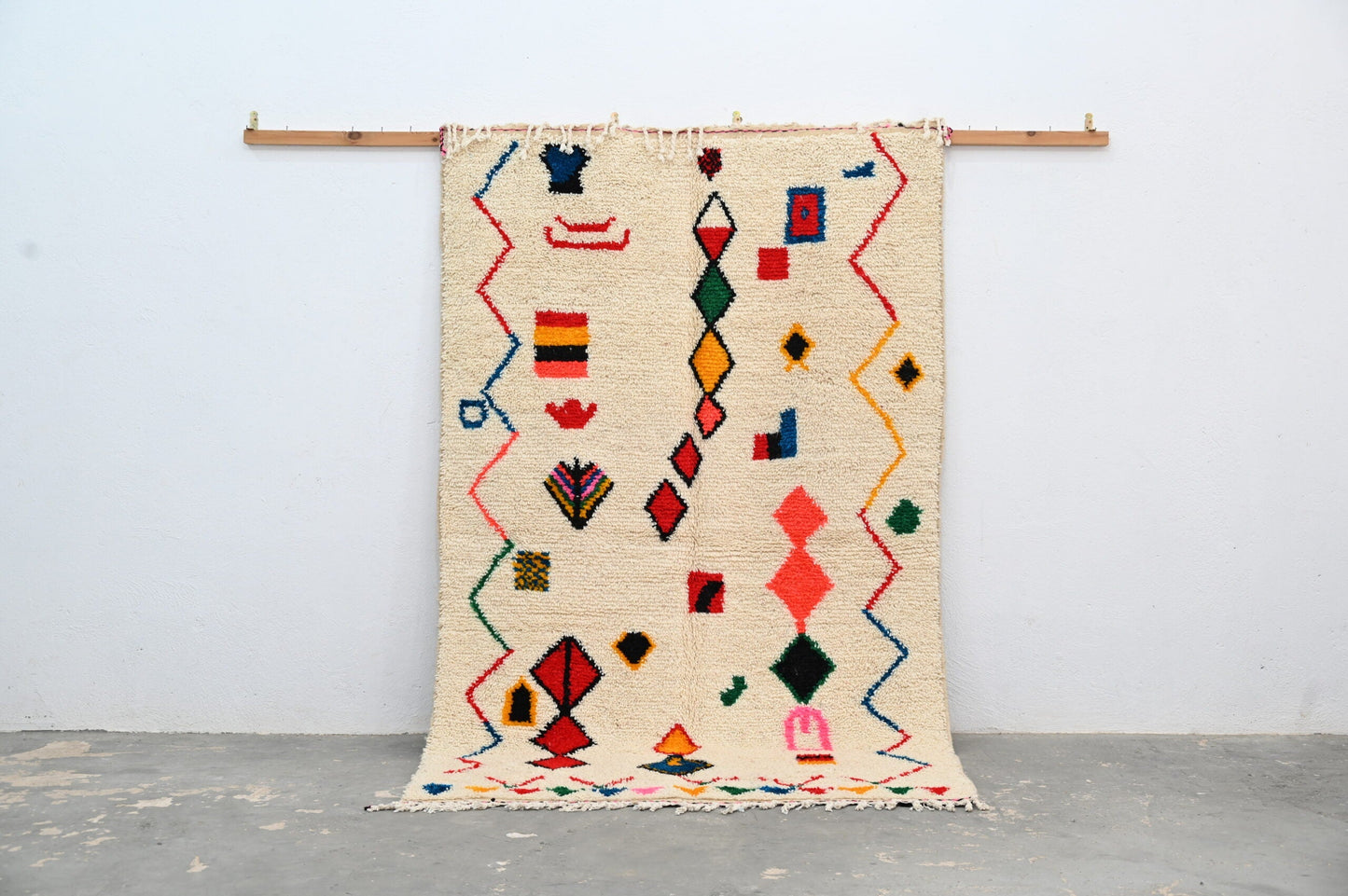 DecorBites™ Handmade Moroccan Azilal Rug 242x140cm