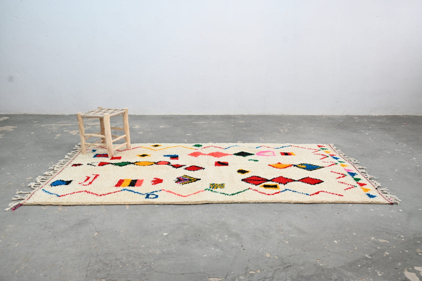 DecorBites™ Handmade Moroccan Azilal Rug 242x140cm