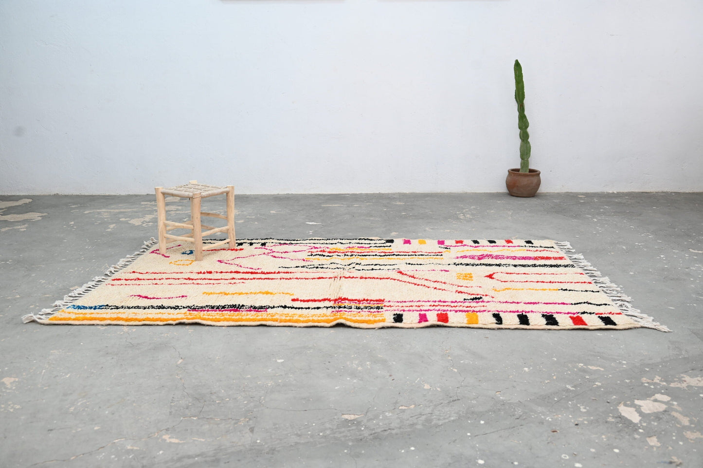 DecorBites™ Handmade Moroccan Azilal Rug - 253x144 cm