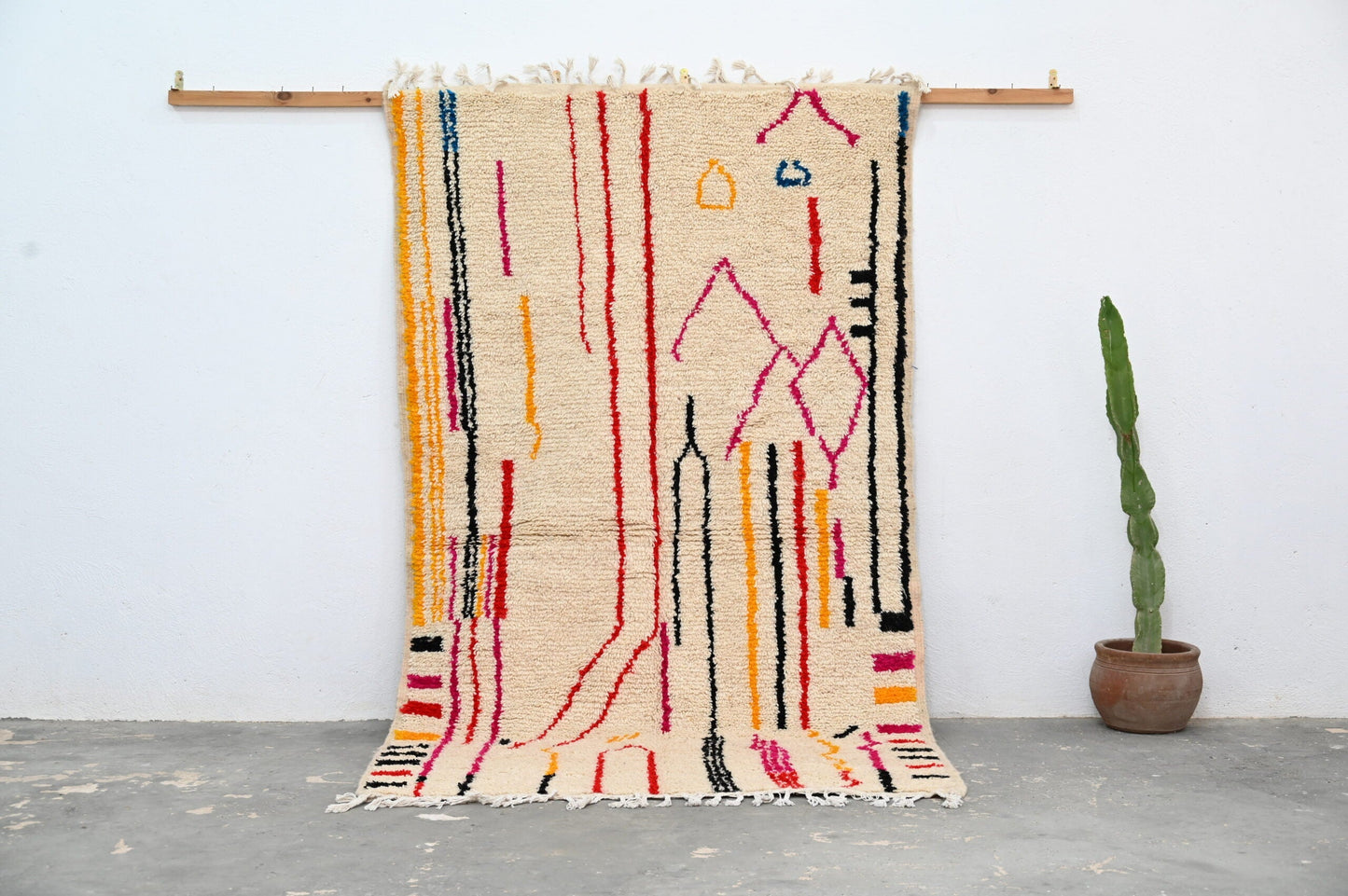 DecorBites™ Handmade Moroccan Azilal Rug - 253x144 cm