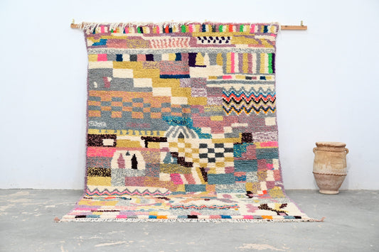 DecorBites™ Handmade Moroccan Azilal Rug: 300x208 cm