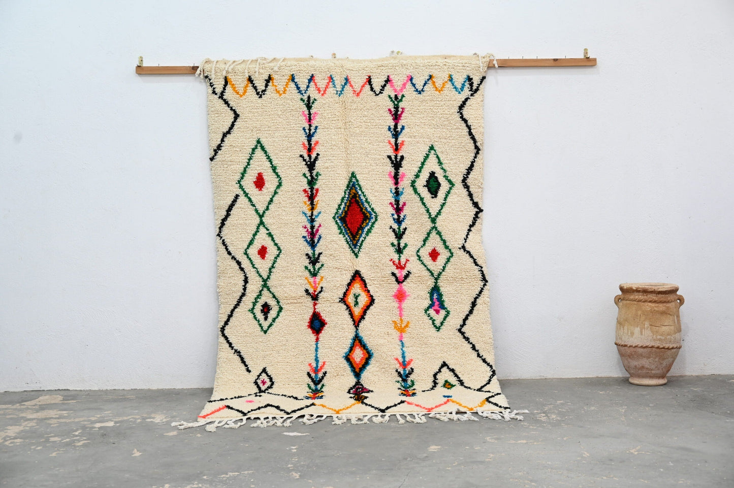DecorBites™ Handmade Moroccan Traditional Azilal Rug 240x150cm