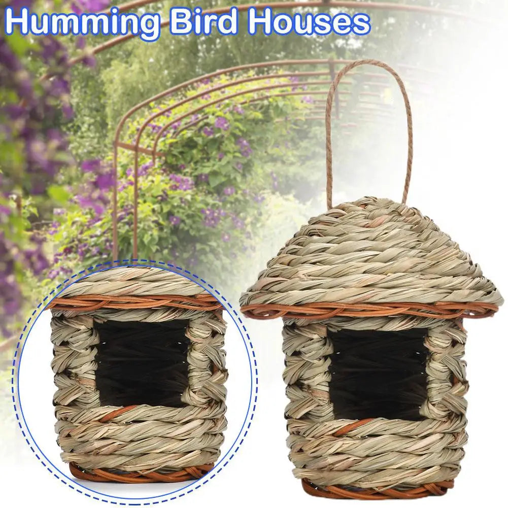 DecorBites™ Handwoven Parrot Bird Nest for Outdoor Gardens
