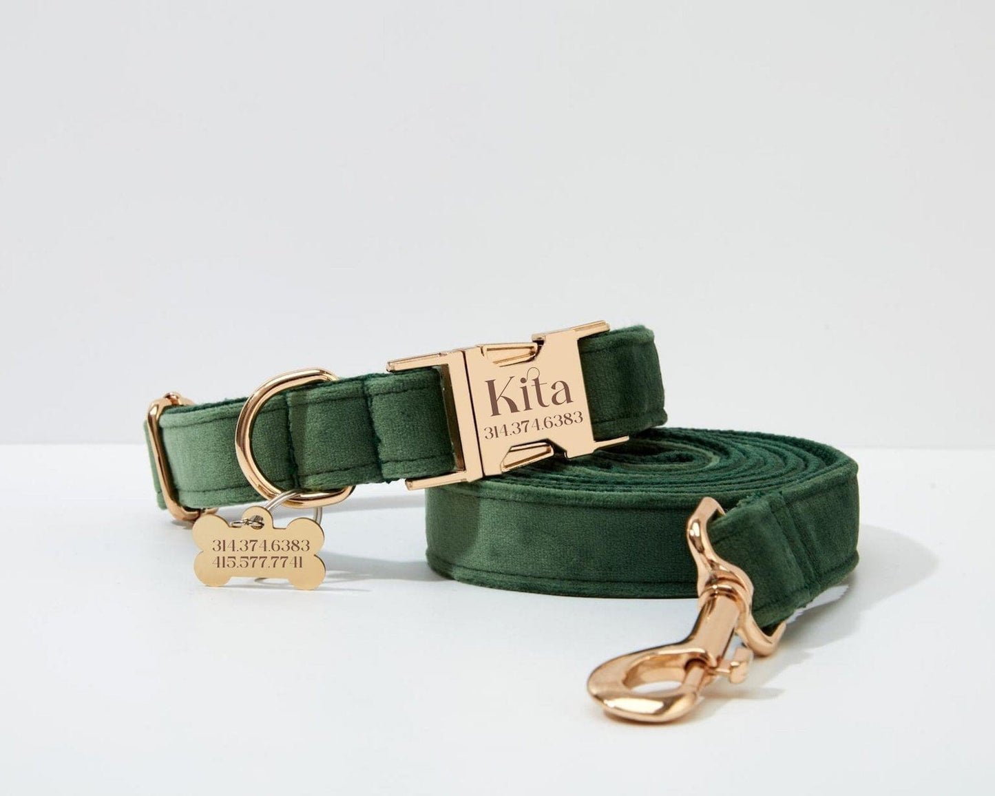 Forest Green Velvet Set