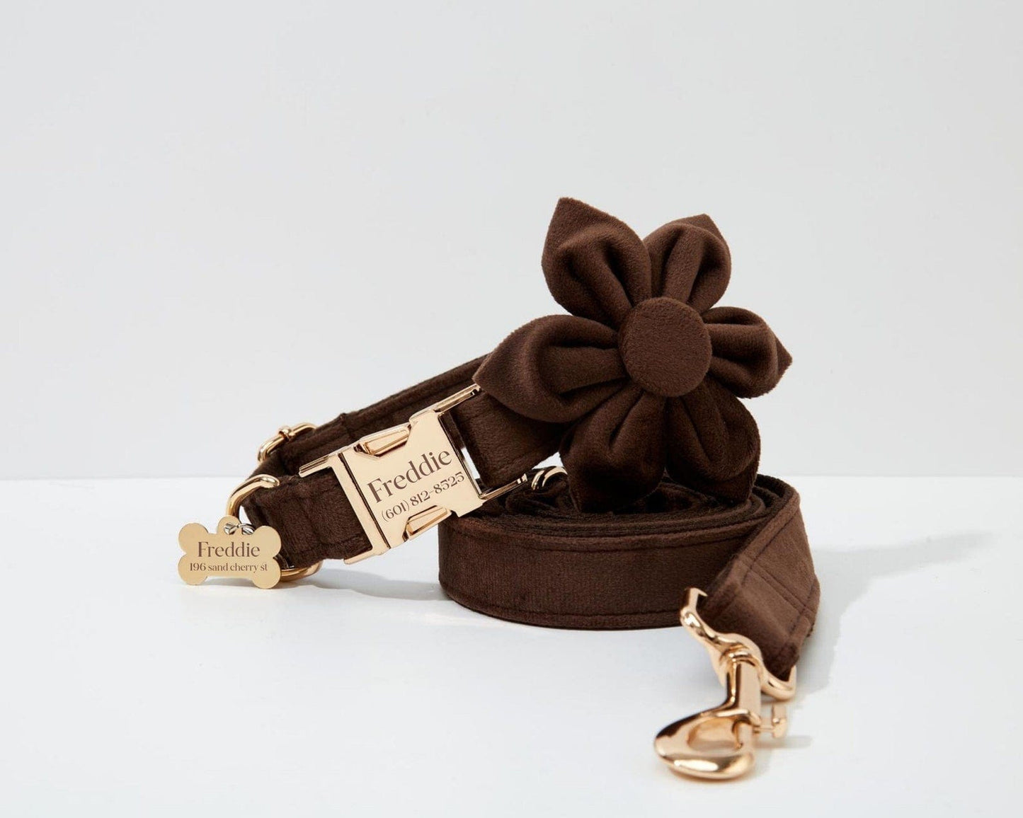 Dark Brown Velvet Set