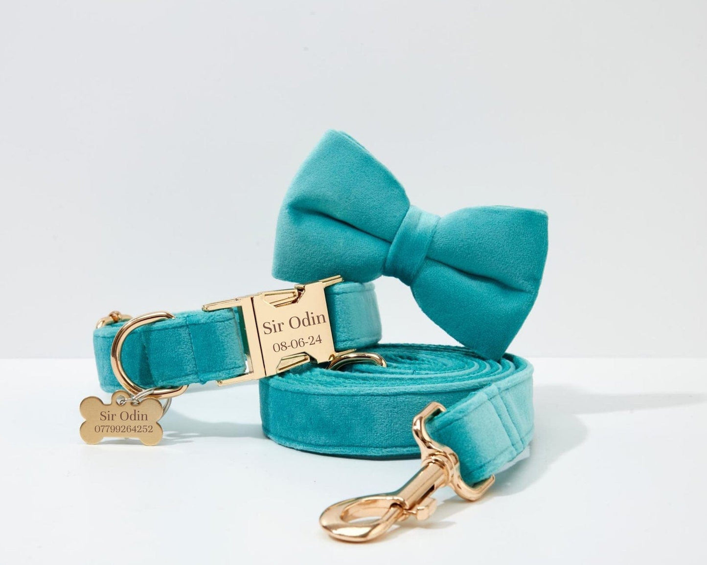 Turquoise Stone Velvet Set