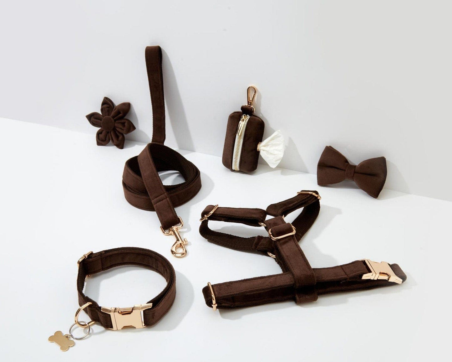 Dark Brown Velvet Set
