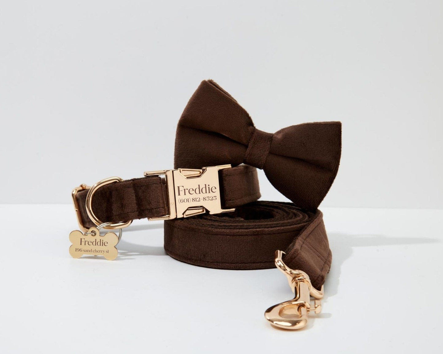 Dark Brown Velvet Set