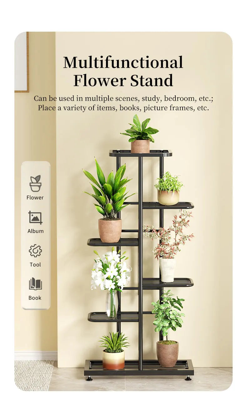 DecorBites™ Iron Plant Stand for Multiple Pots