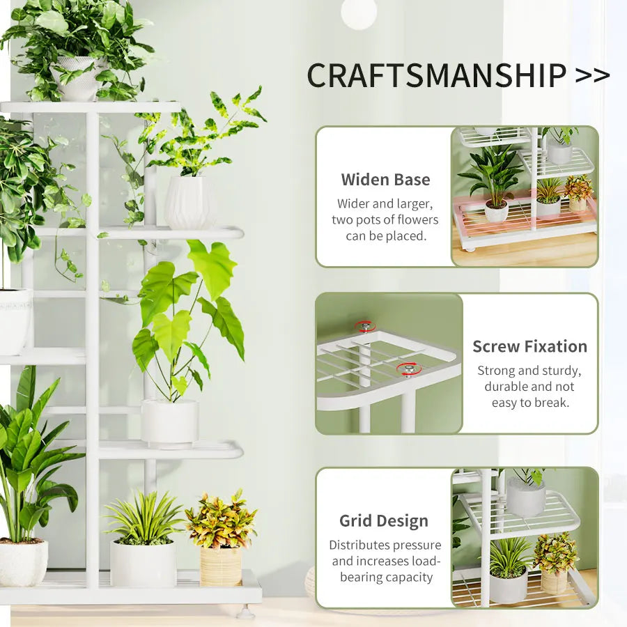 DecorBites™ Iron Plant Stand for Multiple Pots