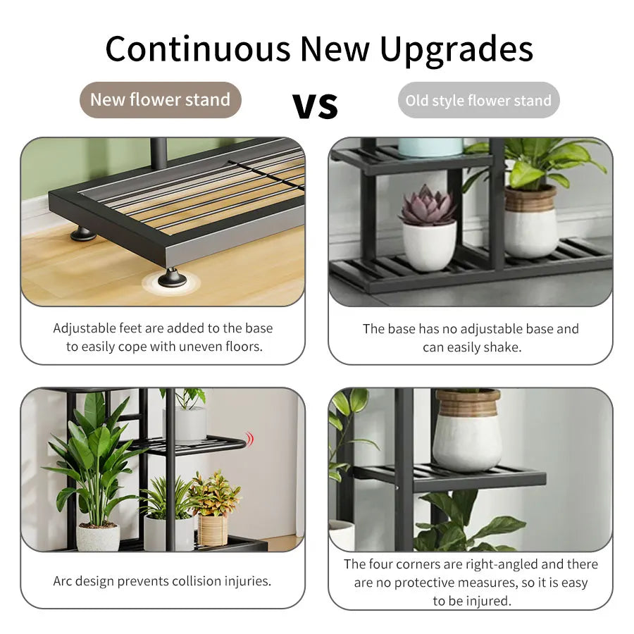DecorBites™ Iron Plant Stand for Multiple Pots