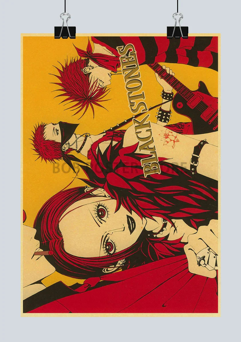 DecorBites™ "Japanese Anime NANA Retro Poster Set"