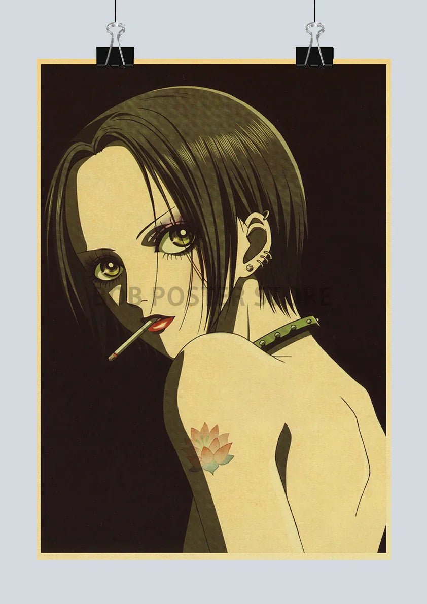 DecorBites™ "Japanese Anime NANA Retro Poster Set"