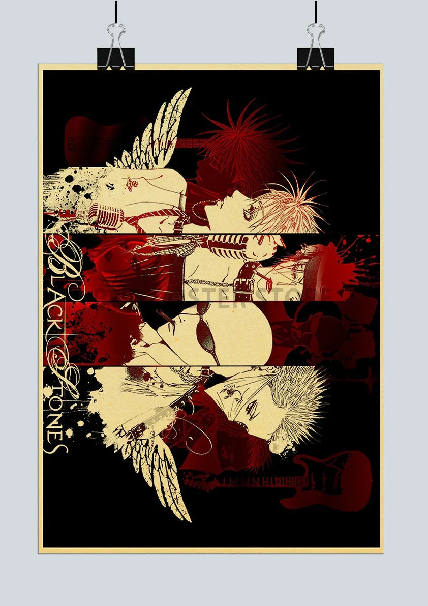 DecorBites™ "Japanese Anime NANA Retro Poster Set"