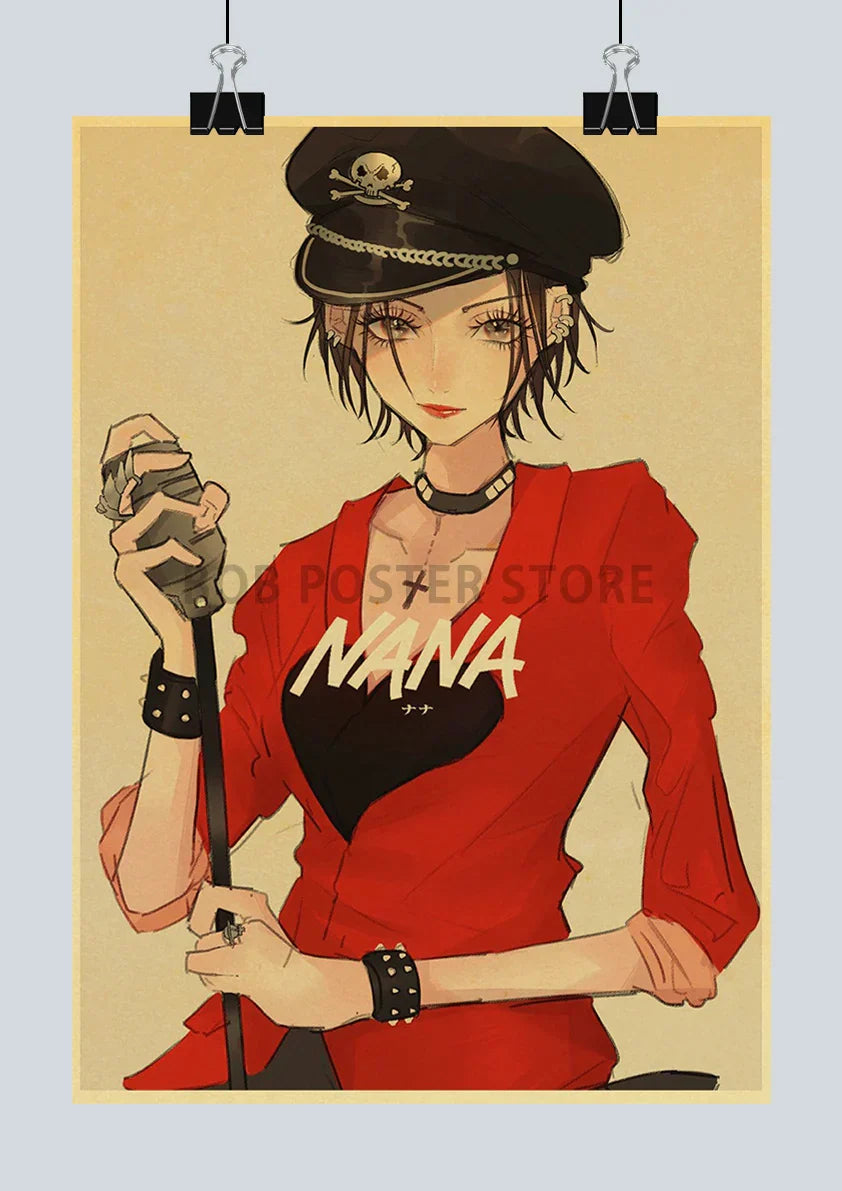 DecorBites™ "Japanese Anime NANA Retro Poster Set"