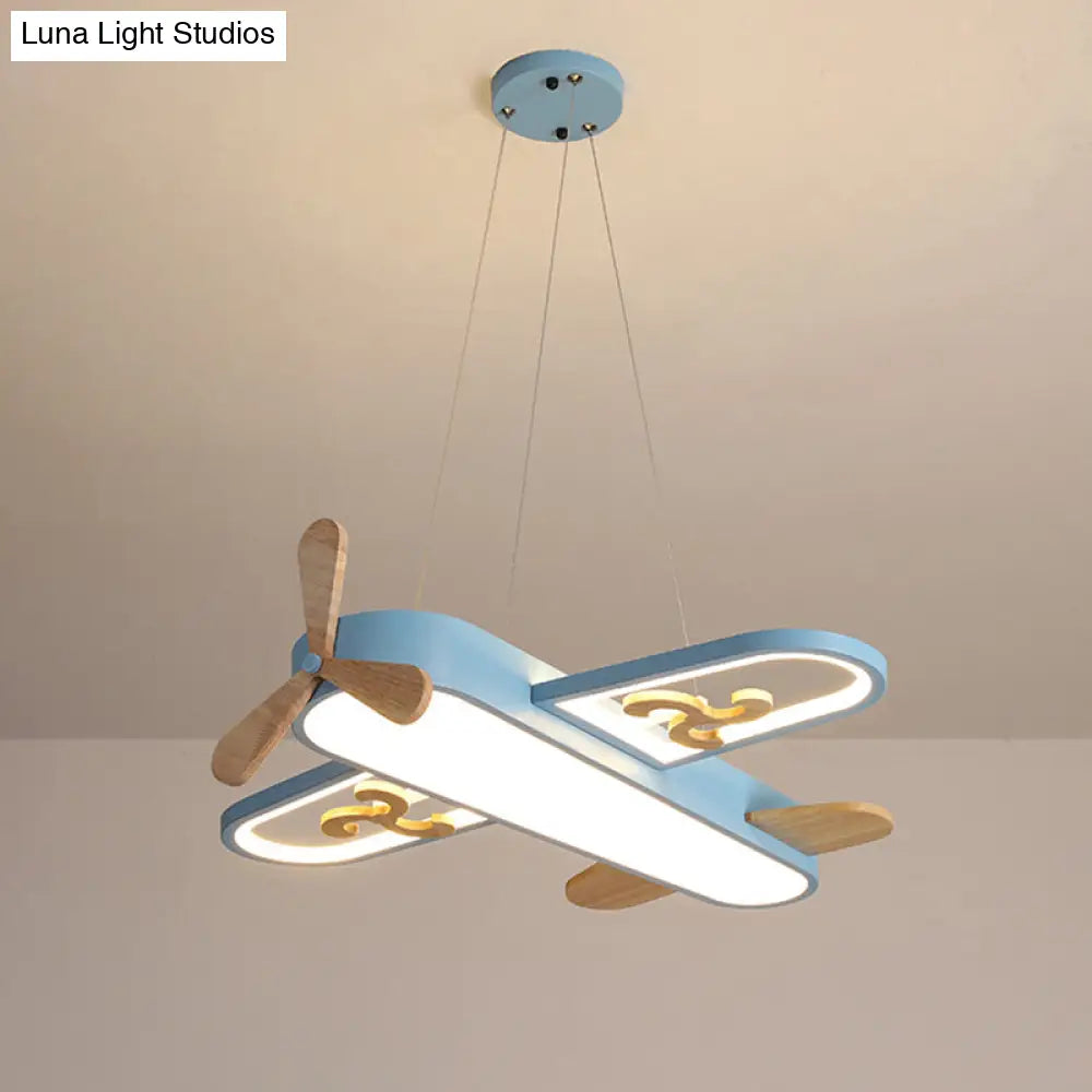 DecorBites™ Kids' Plane Acrylic Hanging Lamp LED Chandelier for Bedrooms