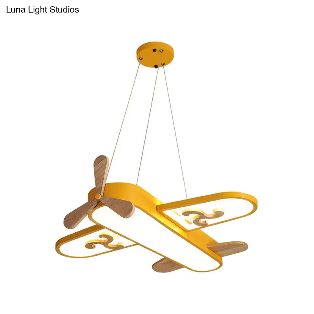 DecorBites™ Kids' Plane Acrylic Hanging Lamp LED Chandelier for Bedrooms