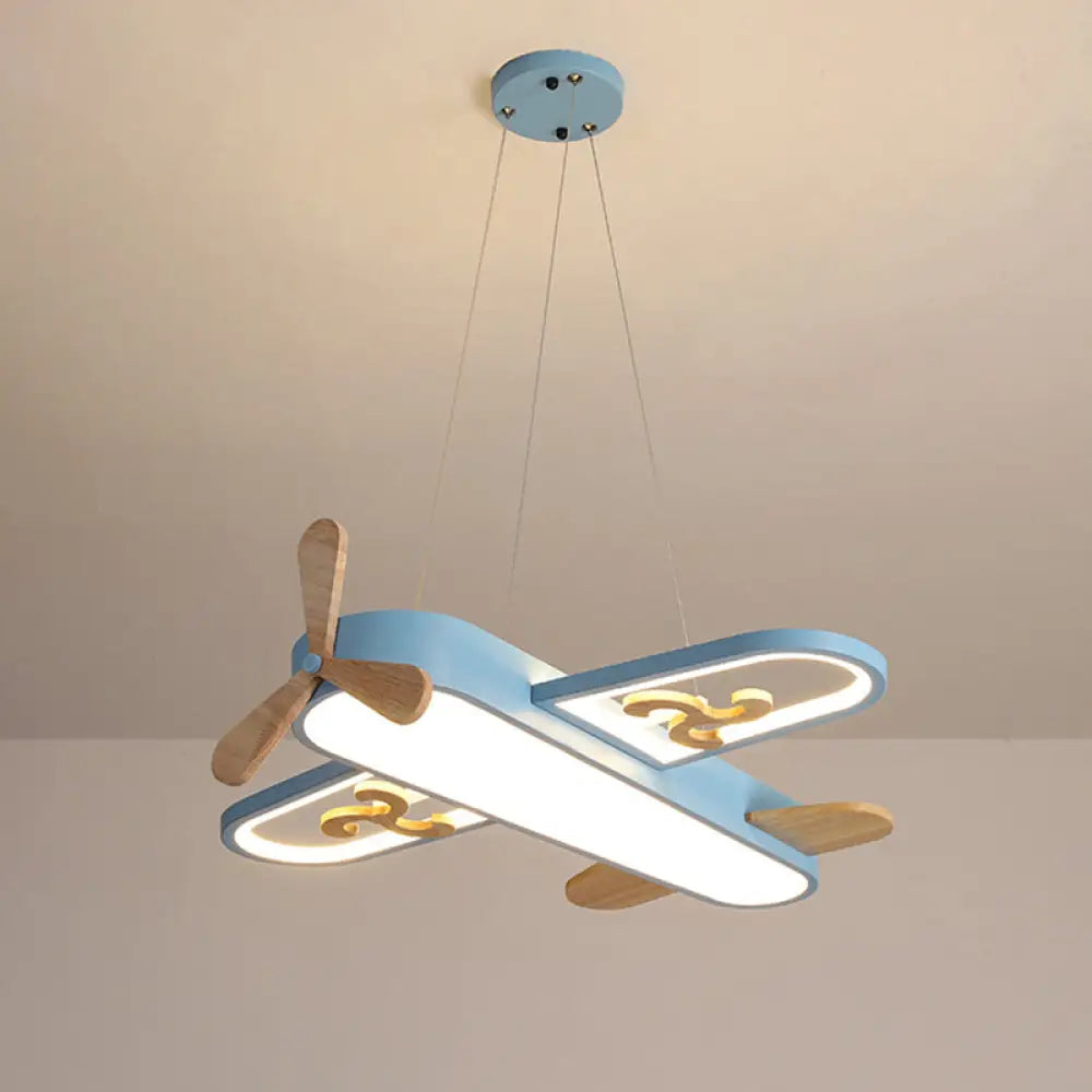 DecorBites™ Kids' Plane Acrylic Hanging Lamp LED Chandelier for Bedrooms