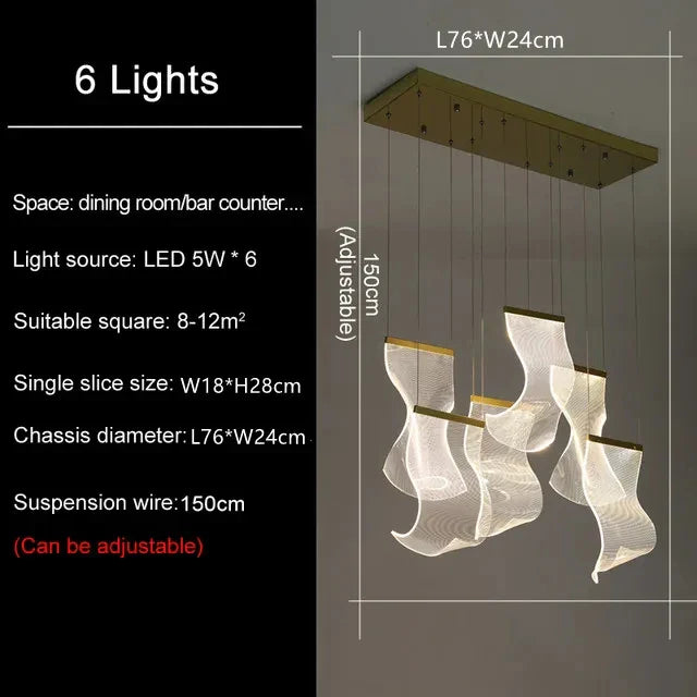 DecorBites™ LED Ceiling Chandelier for Modern Home
