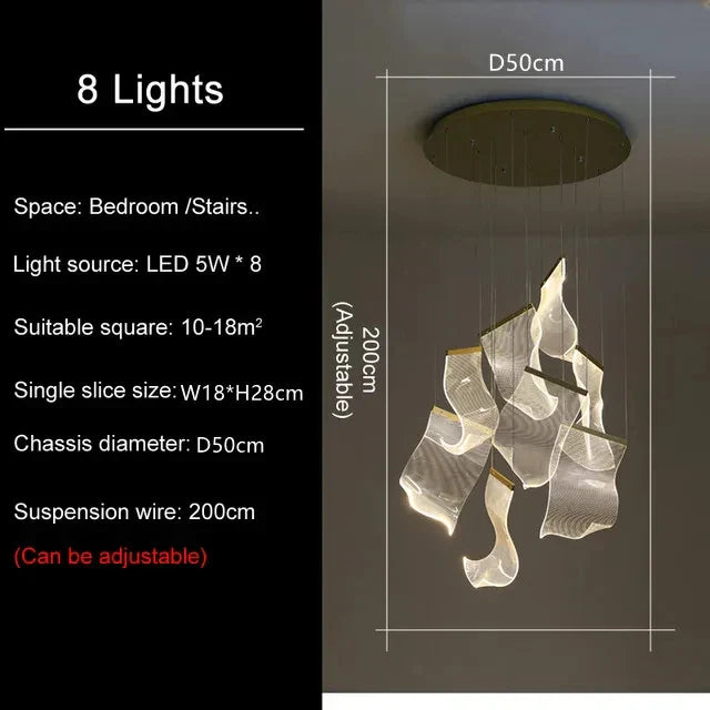 DecorBites™ LED Ceiling Chandelier for Modern Home