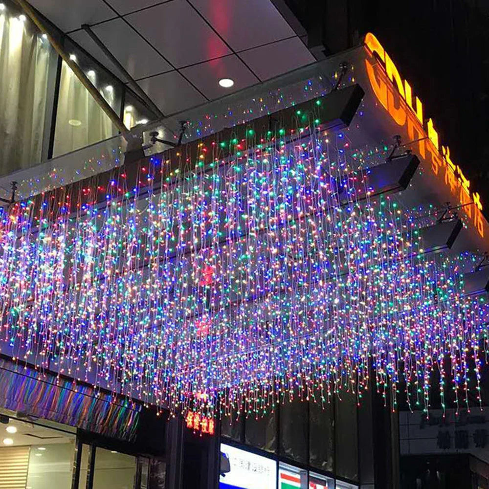 DecorBites™ LED Icicle String Lights - Outdoor Holiday Decor