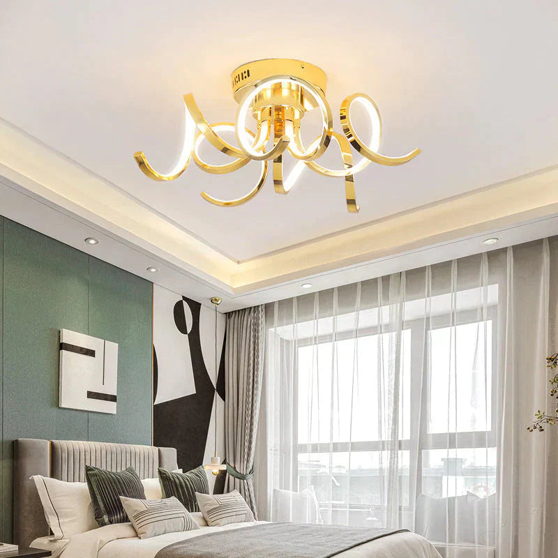 DecorBites™ LED Modern Iron Crystal Aluminum Acrylic LED Lamp.LED Light.Pendant Lights.LED Pendant Light.Pendant Lamp For Foyer Bedroom