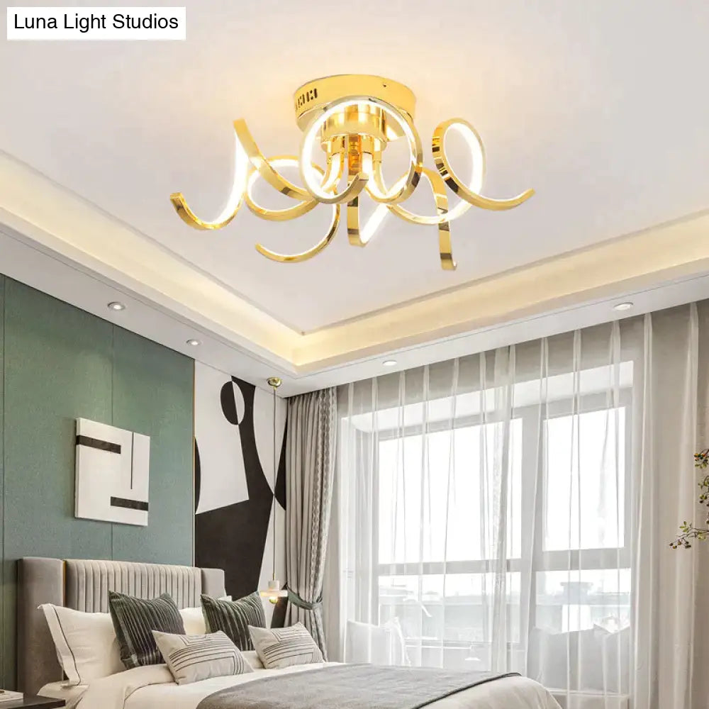 DecorBites™ LED Modern Iron Crystal Aluminum Acrylic LED Lamp.LED Light.Pendant Lights.LED Pendant Light.Pendant Lamp For Foyer Bedroom