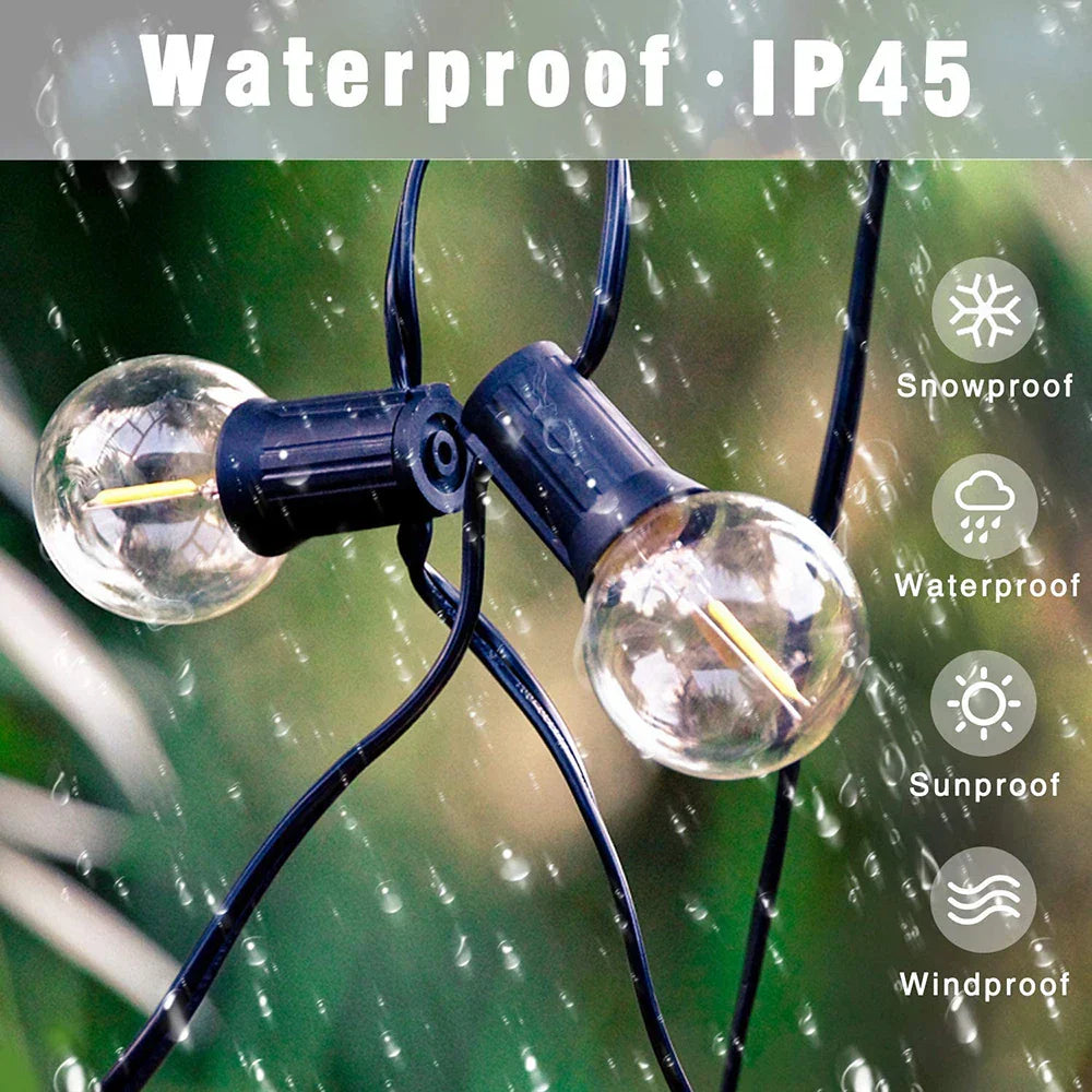 DecorBites™ LED Outdoor String Lights for Wedding Party