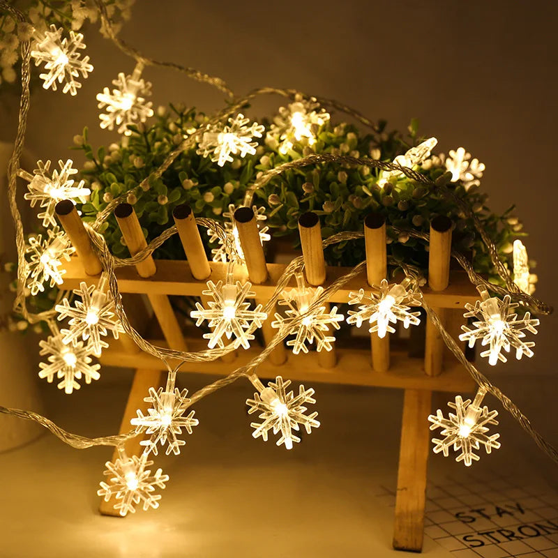 DecorBites™ LED Snowflake Christmas Home Decorations 2024 - Xmas Gift