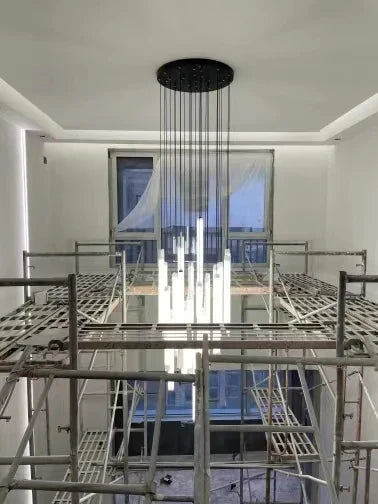 DecorBites™ LED Spiral Staircase Chandelier for Modern Home