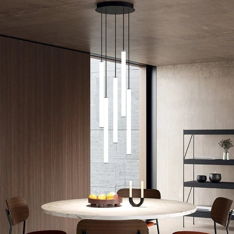 DecorBites™ LED Spiral Staircase Chandelier for Modern Home