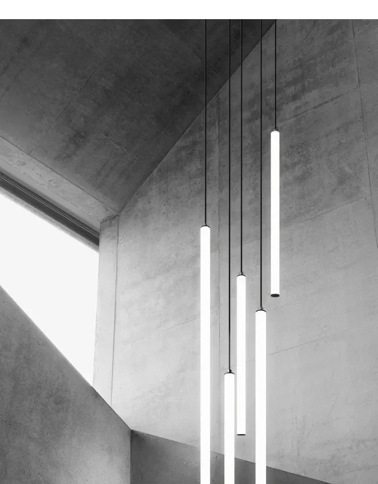 DecorBites™ LED Spiral Staircase Chandelier for Modern Home