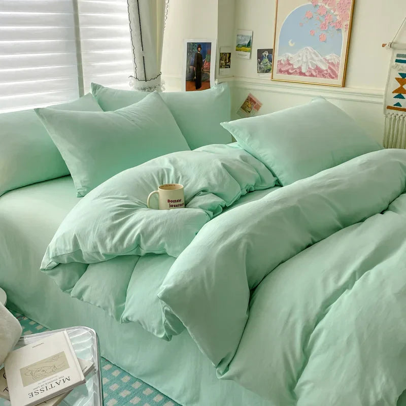 DecorBites™ Luxurious Cotton Bedding Set for Single & Couple Beds