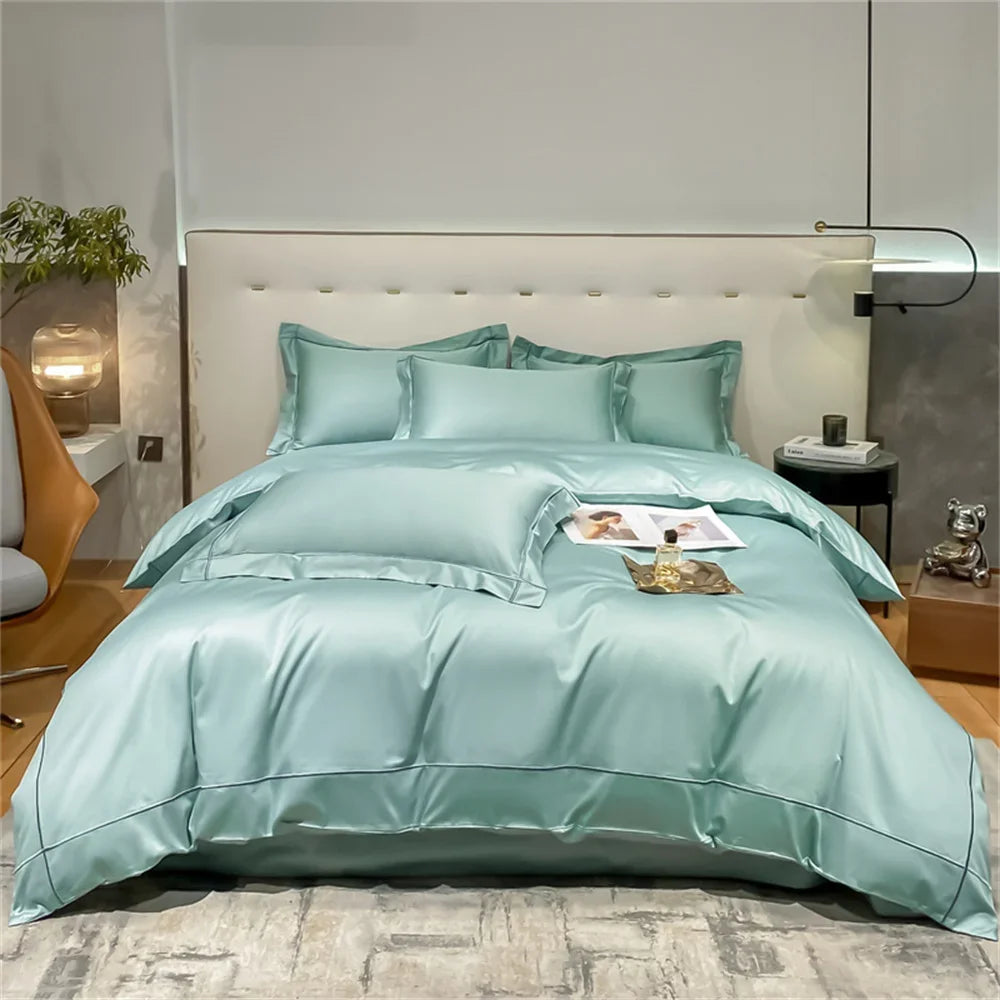 DecorBites™ Luxurious Egyptian Cotton Embroidered Bedding Set