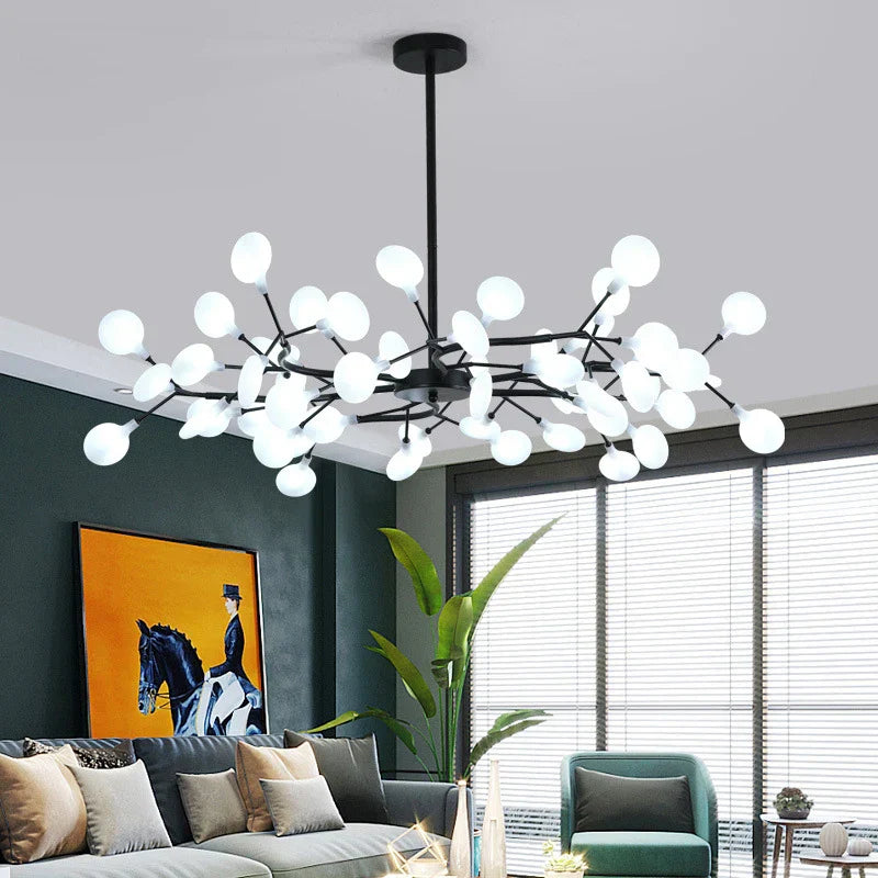 DecorBites™ Luxurious Golden LED Chandelier for Home