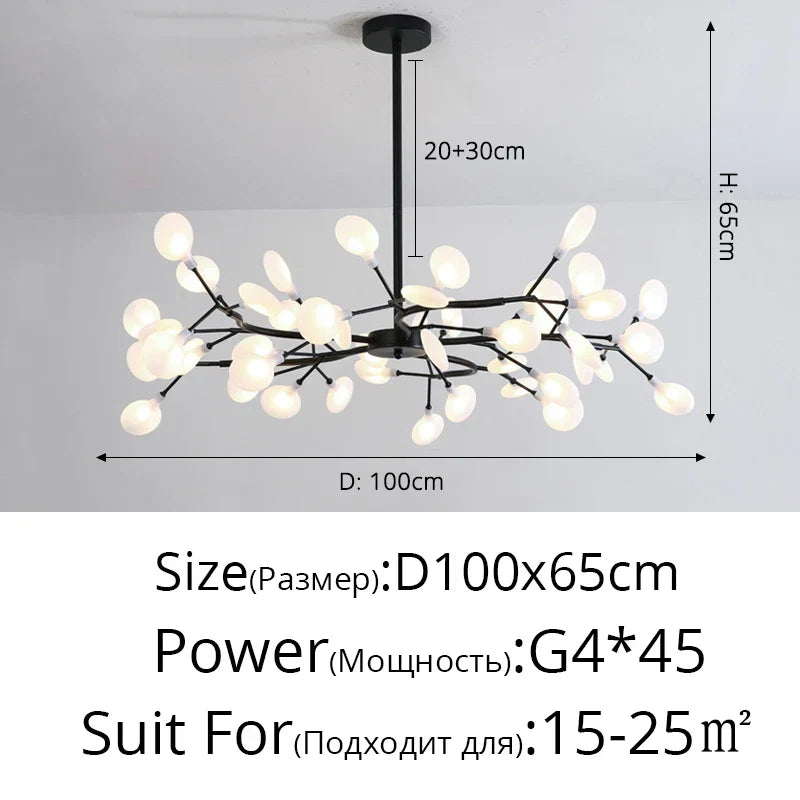 DecorBites™ Luxurious Golden LED Chandelier for Home