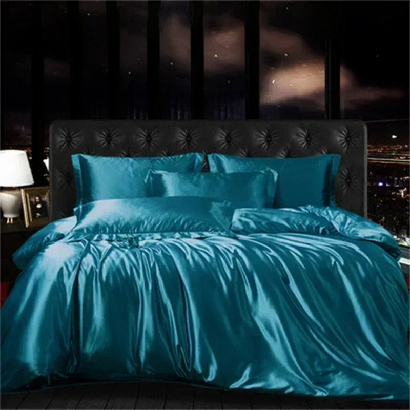 DecorBites™ Luxurious Mulberry Silk Bedding Set with Queen & King Sizes