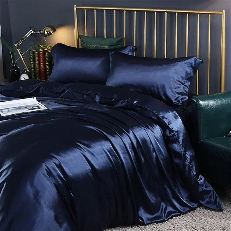DecorBites™ Luxurious Mulberry Silk Bedding Set with Sheets