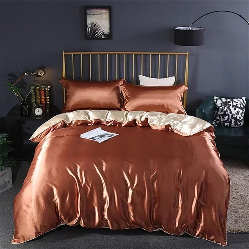 DecorBites™ Luxurious Mulberry Silk Bedding Set with Sheets