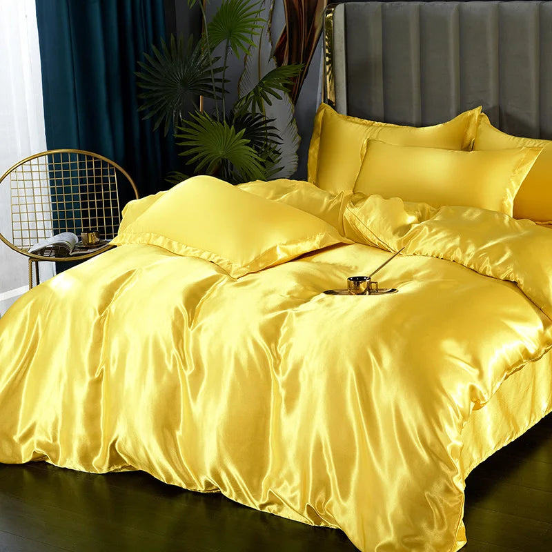 DecorBites™ Luxurious Silk Bedding Set for All Bed Sizes