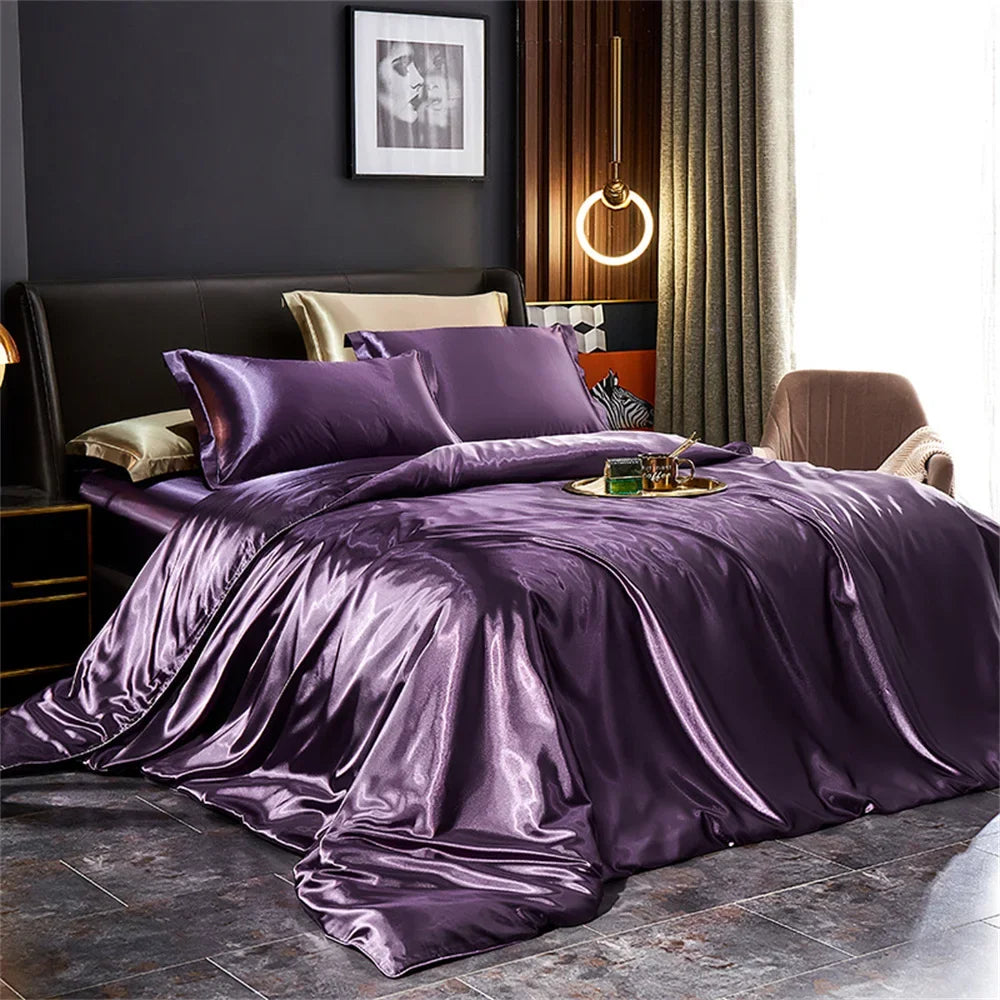DecorBites™ Luxurious Silk Bedding Set - Multiple Sizes