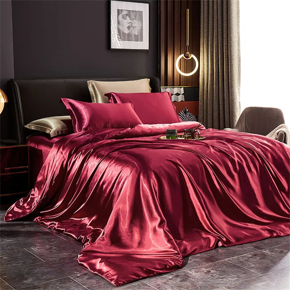 DecorBites™ Luxurious Silk Bedding Set - Multiple Sizes