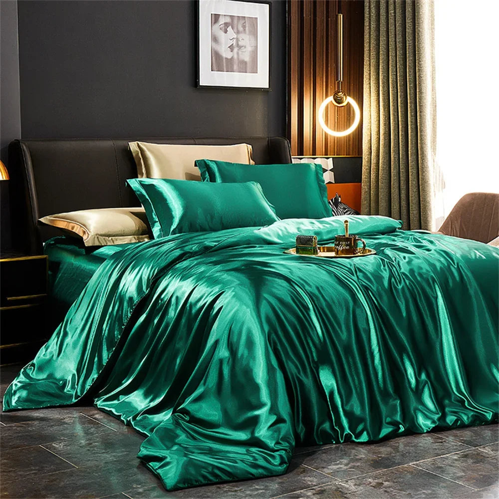 DecorBites™ Luxurious Silk Bedding Set - Multiple Sizes