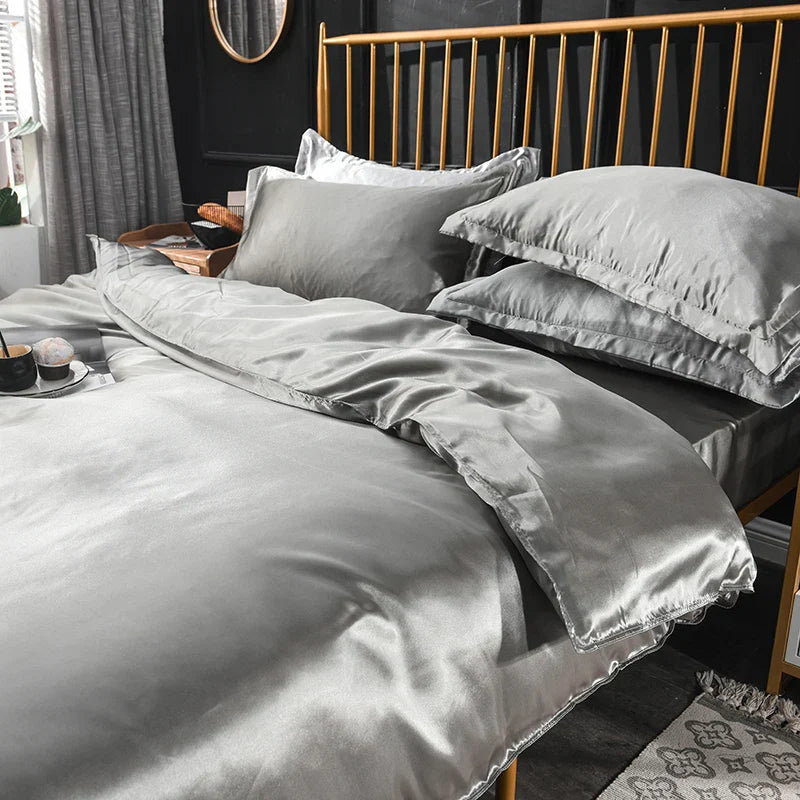 DecorBites™ Luxurious Silk Bedding Set - Various Sizes