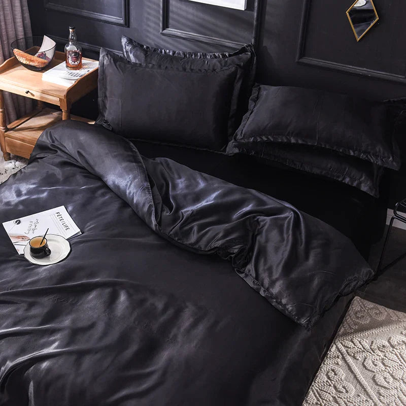 DecorBites™ Luxurious Silk Bedding Set - Various Sizes
