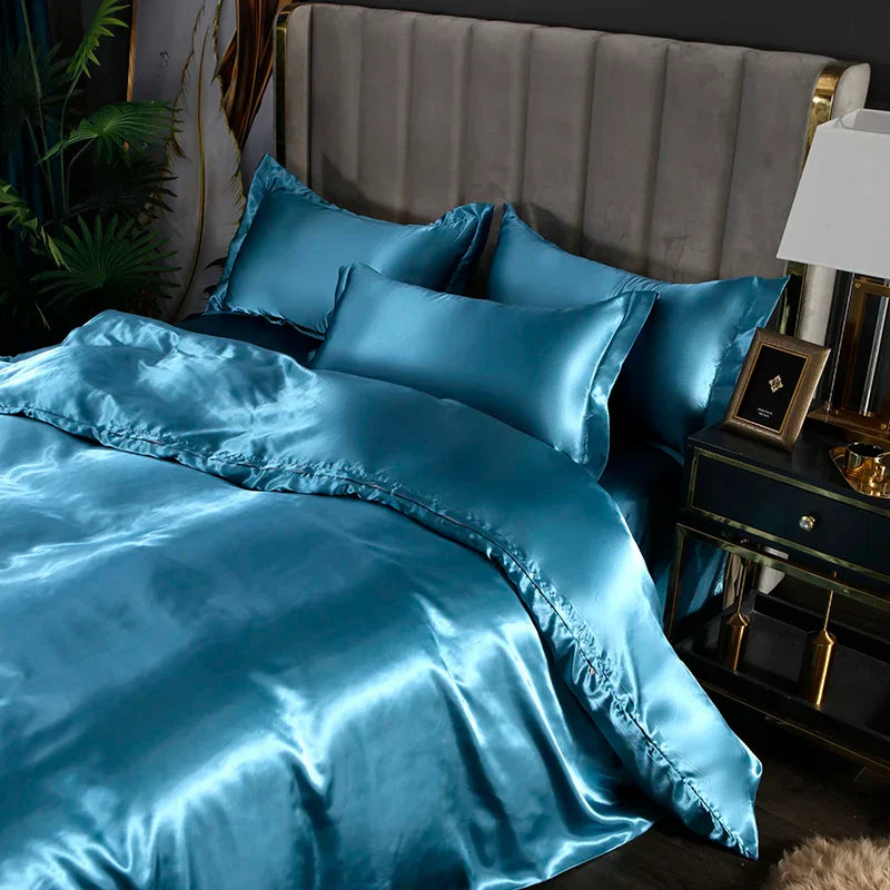 DecorBites™ Luxurious Silk Bedding Set - Various Sizes