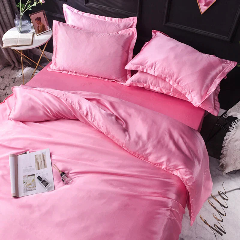 DecorBites™ Luxurious Silk Bedding Set - Various Sizes