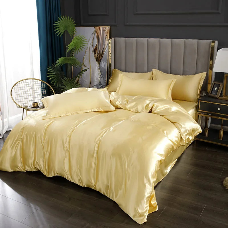DecorBites™ Luxurious Silk Bedding Set - Various Sizes