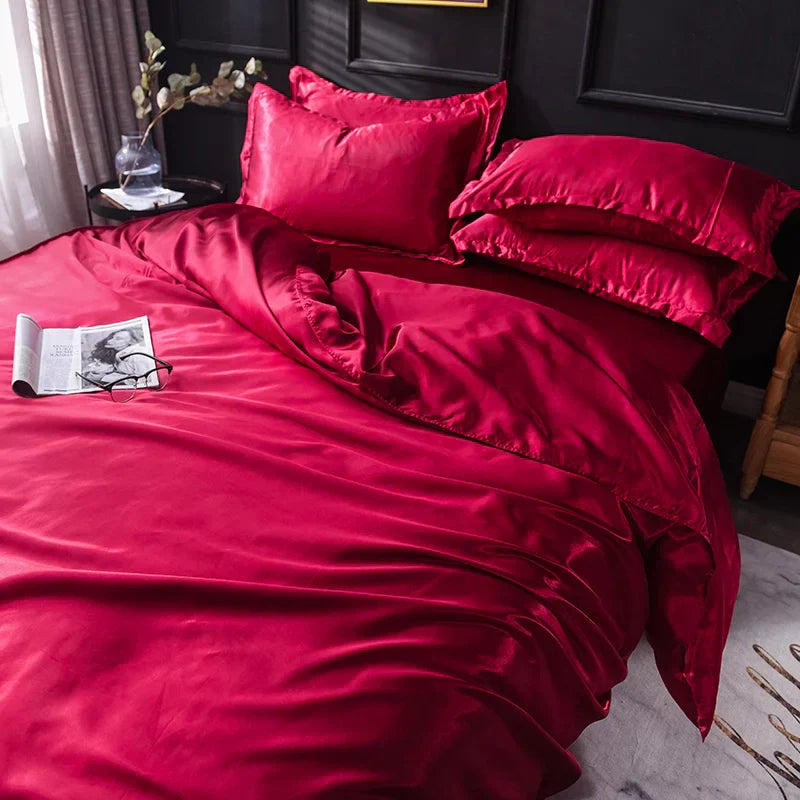 DecorBites™ Luxurious Silk Bedding Set - Various Sizes