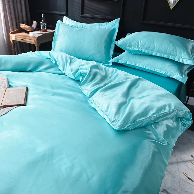 DecorBites™ Luxurious Silk Bedding Set - Various Sizes